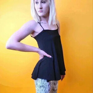 Yoins Black Tank Top Blouse - S